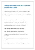 United Airlines General Aircraft and 737 Exam with precise detailed solutions