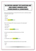 ISA CERTIFIED ARBORIST TEST&vert;QUESTIONS AND 100&percnt; CORRECT ANSWERS&vert;LATEST &excl;&excl;&excl;&excl;2026&vert;GRADED A&plus;&vert; &lpar;EXAM READY&rpar;
