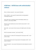ATSEP Basic &ndash; METEO Exam with verified detailed solutions