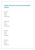 Republic Airways Day 1 Exam with precise detailed solutions