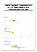 NSCA CSCS EXAM&semi;END OF CHAPTER QUESTIONS AND 100&percnt; CORRECT ANSWERS&vert;LATEST &excl;&excl;&excl;&excl;2026&vert;GRADED A&plus;&vert; &lpar;EXAM READY&rpar;