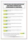 COMPLETE NSCA CSCS EXAM&vert;QUESTIONS AND 100&percnt; CORRECT ANSWERS&vert;LATEST &excl;&excl;&excl;&excl;2026&vert;GRADED A&plus;&vert; &lpar;EXAM READY&rpar;