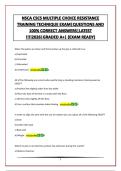 NSCA CSCS MULTIPLE CHOICE RESISTANCE TRAINING TECHNIQUE EXAM&vert;QUESTIONS AND 100&percnt; CORRECT ANSWERS&vert;LATEST &excl;&excl;&excl;&excl;2026&vert;GRADED A&plus;&vert; &lpar;EXAM READY&rpar;