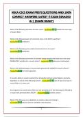 NSCA CSCS EXAM PREP&vert;QUESTIONS AND 100&percnt; CORRECT ANSWERS&vert;LATEST &excl;&excl;&excl;&excl;2026&vert;GRADED A&plus;&vert; &lpar;EXAM READY&rpar;