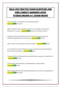 NSCA CSCS PRACTICE EXAM&vert;QUESTIONS AND 100&percnt; CORRECT ANSWERS&vert;LATEST &excl;&excl;&excl;&excl;2026&vert;GRADED A&plus;&vert; &lpar;EXAM READY&rpar;