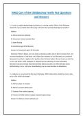 NACE Care of the Childbearing Family Test Questions and Answers