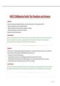 NACE Childbearing Family Test Questions and Answers&period;