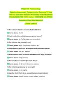 WGU D398 Pharmacology   Objective Assessment Comprehensive Resource To Help  You Ace 2026-2027 Includes Frequently Tested Questions  With ELABORATED 100&percnt; Correct COMPLETE SOLUTIONS  Guaranteed Pass First Attempt&excl;&excl;  Current Update&excl;&excl;