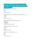 Surgical Equipment & Supplies COMPLETE EXAM LATEST VERSION 2026-2027 QUESTIONS AND 100- Verified ANSWERS&period;pdf