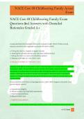 NACE Care of Childbearing Family Exam Questions and Correct Answers&period;