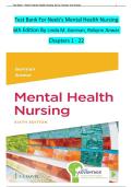 Test Bank For Neeb's Mental Health Nursing 6th Edition By Linda M&period; Gorman&comma; Robynn Anwar Chapters 1 - 22