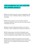 LETRS EXAMINATION TEST 2026 QUESTIONS WITH ANSWERS GRADED A&plus;