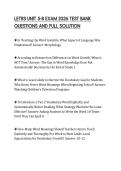 LETRS UNIT 5-8 EXAM 2026 TEST BANK QUESTIONS AND FULL SOLUTION