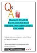 Chapter 05 NCLEX-RN Examination 2026 &ndash; 40 Questions and Answers on Test Plan&comma; CAT Format & Licensure Process
