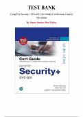 CompTIA Security&plus; SY0-601 Cert Guide &ndash; 5th Edition by Omar Santos & John Kane &vert; Complete Test Bank for Chapters 1&ndash;36