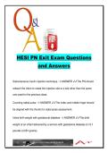 HESI PN EXIT  EXAM COMPLETE PACKAGE DEAL
