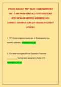 EPA 609 2026-2027 TEST BANK &sol; EXAM QUESTIONS  WILL COME FROM HERE&sol; ALL EXAM QUESTIONS  WITH DETAILED VERIFIED ANSWERS &lpar;100&percnt;  CORRECT ANSWERS&sol; ALREADY GRADED A&plus;&sol;LATEST  UPDATE&excl;&excl; 