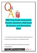 HESI Prep Health Assessment Practice 2026 &ndash; 107 Questions and Answers on Interviewing&comma; Cultural Care&comma; Physical Exam & System Assessment