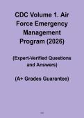 CDC Volume 1 Air Force Emergency Management Program &vert; Career Development Course Study Guide PDF
