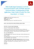 IMSA Traffic Signal Technician 2 ACTUAL EXAM QUESTIONS AND ANSWERS 2026&sol;2027 &vert; Advanced Edition&colon; Troubleshooting & Field Applications &vert; Study Guide & Practice Test &vert; Pass Guaranteed - A&plus; Graded