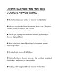 LEV3701 EXAM PACK FINAL PAPER 2026 COMPLETE ANSWERS VERIFIED