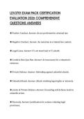 LEV3701 EXAM PACK CERTIFICATION EVALUATION 2026 COMPREHENSIVE QUESTIONS ANSWERS