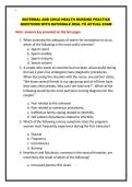 MATERNAL AND CHILD HEALTH NURSING PRACTICE QUESTIONS WITH RATIONALE 