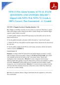 TFM 13 Fire Alarm Systems ACTUAL EXAM QUESTIONS AND ANSWERS 2026&sol;2027 &vert; Aligned with NFPA 70 & NFPA 72 &vert; Grade A 100&percnt; Correct &vert; Pass Guaranteed - A&plus; Graded