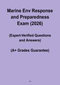 Marine Environmental Response and Preparedness Exam 2026 &vert; Coastal & Maritime Emergency Study Guide PDF
