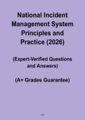 National Incident Management System Principles and Practice 2026 &vert; NIMS Emergency Management Study Guide PDF