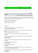 NURS 6512 Week 6 Midterm Exam &vert; 100&percnt; Correct Questions and Answers &vert; A&plus;&plus; Graded Complete Review
