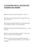LFTI EXAM PREP 2026 FULL SOLUTION WITH SCENARIOS AND ANSWERS