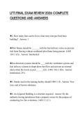 LFTI FINAL EXAM REVIEW 2026 COMPLETE QUESTIONS AND ANSWERS