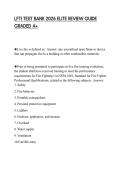 LFTI TEST BANK 2026 ELITE REVIEW GUIDE GRADED A&plus;
