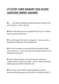 LFTI STUDY GUIDE SUMMARY 2026 SOLVED QUESTIONS VERIFIED ANSWERS