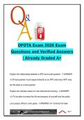 OPOTA Exam 2026 &ndash; 400 Questions and Verified Answers on Criminal Law&comma; Search & Seizure&comma; Use of Force&comma; Domestic Violence & Human Trafficking