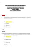 WGU PATHOPHYSIOLOGY STUDY GUIDE D236