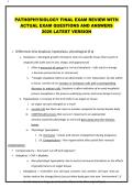 PATHOPHYSIOLOGY FINAL EXAM&period;