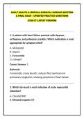 ADULT HEALTH & MEDICAL-SURGICAL NURSING MIDTERM & FINAL EXAM