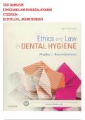 TEST BANK FOR ETHICS AND LAW IN DENTAL HYGIENE 3RDEDITION BY PHYLLIS L&period; BEEMSTERBOER