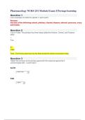 Pharmacology NURS 251 Module Exam 4 Portage learning