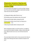 Eliopoulos Geriatrics Hearing and Vision Exam Actual Questions and Answers 2026&period;docx