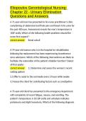 Eliopoulos Gerontological Nursing Chapter 22 - Urinary Elimination Questions and Answers&period;docx