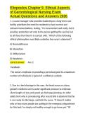 Eliopoulos Chapter 9- Ethical Aspects of Gerontological Nursing Exam Actual Questions and Answers 2026&period;docx