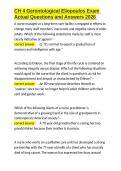 CH 4 Gerontological Eliopoulos Exam Actual Questions and Answers 2026&period;docx
