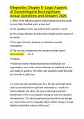 Eliopoulos Chapter 8- Legal Aspects of Gerontological Nursing Exam Actual Questions and Answers 2026&period;docx