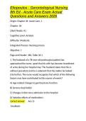 Eliopoulos - Gerontological Nursing 8th Ed - Acute Care Exam Actual Questions and Answers 2026&period;docx