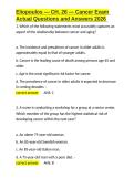 Eliopoulos &mdash; CH&period; 26 &mdash; Cancer Exam Actual Questions and Answers 2026&period;docx