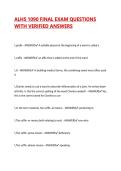 ALHS 1090 EXAMS BUNDLE