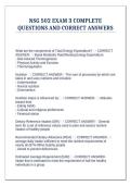 NSG 502 EXAM 3 COMPLETE QUESTIONS AND CORRECT ANSWERS